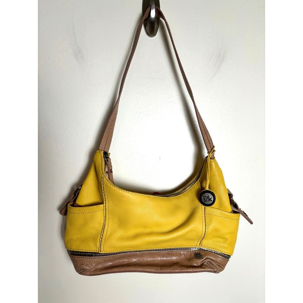 The Sak Yellow and Tan Hobo Shoulder Bag
